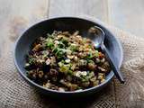 Salade de lentilles du Puy au céléri , noisettes et menthe