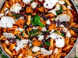 Salade de pâtes aux légumes et au poulet