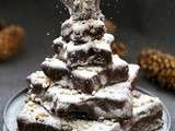 Sapin de Noel très facile en brownies