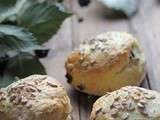 Scones  aux noisettes et cranberries séchées