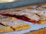 Slab pie pommes/framboises et spéculoos