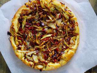 Tarte aux oignons caramélisés