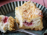 Tarte crumble ricotta aux framboises