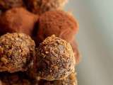 Truffes au chocolait noir ou petits carrés de fudge fondants