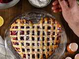 Tarte aux fruits rouges et crème pâtissière au citron ( spécial Saint-Valentin)