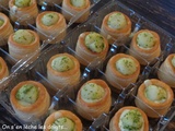 Astuces de buffet de Noël, mini vol au vent de Saint-Jacques pour recettes de Calendrier de l'Avent Gourmand 2022