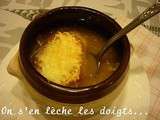 Soupe à l'oignon gratinée recettes de défi - Soupes