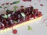 Tarte à la cerise et fromage blanc pour la fête des mamans