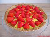 Tarte aux fraises et crème pâtissière