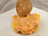 Tartare de saumon à la mangue