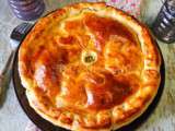 Tourte au saumon et courgettes