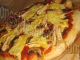 Pizza poulet et reblochon