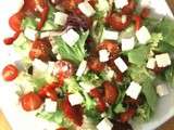 Salade d'été tomate poivron feta