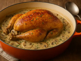 Chapon au blanc et champignons : La recette à connaître