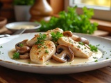 Chapon en morceaux à la crème et aux champignons: Recette et conseils de préparation