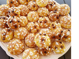 Chouquettes au sucre et aux pépites de chocolat