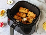 Poisson pané surgelé au air fryer : croustillant dehors, tendre dedans