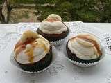 Cup cakes banane caramel