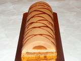 Bûche chocolat caramel abricot