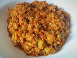 Dahl de lentilles corail, carottes et courgettes