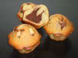 Muffins vanille coeur chocolat carambar