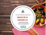 Planning repas et menus de la semaine rapides et faciles #11