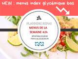 Planning repas hebdomadaire #24 spécial ig bas