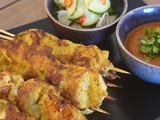 Brochettes de poulet Satay