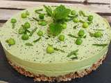 Cheesecake salé petits pois – menthe