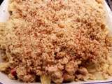 Crumble pommes rhubarbe