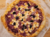 Tarte oignons rouges et feta