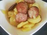 Pommes de terre saucisse Morteau au vin blanc