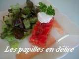 Tartare de tomates et chèvre frais