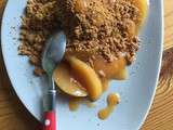 C'est la rentrée, un crumble aux nectarines, abricot et spéculoos