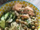 Bowl saumon et nouilles soba au thermomix ou sans- ig bas