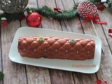 Bûche de Noël mousse vanille, insert crémeux caramel, caramel coulant et pépites de noisettes caramélisées au thermomix ou sans