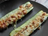 Courgettes farcies aux carrés frais et tomates séchées au thermomix ou sans- Ig bas