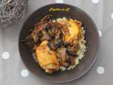 Couscous au poulet et aubergines grillées au thermomix ou sans