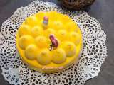 Entremet citron et cerises au thermomix ou sans