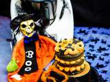 Layer cake d’Halloween (chocolat et orange, au thermomix ou sans)