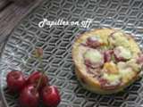 Mini clafoutis cerises et pâte de pistaches au thermomix ou sans