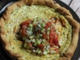 Quiche à la ricotta et sa salade fine (au thermomix ou sans), ig bas