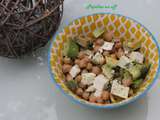 Salade d’avocats, pois chiches et feta