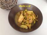 Tajine au poulet, olives et citron confit