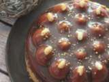 Tarte entremets mousse cacahuète et caramel au chocolat au thermomix ou sans