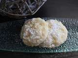 Biscuits craquelés au citron et noix de coco au thermomix ou sans