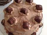 Layer cake nutella et kinder bueno au thermomix ou sans