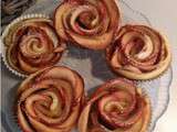 Roses feuilletées aux pommes au thermomix ou sans