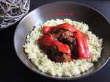 Tajine de boulettes aux poivrons