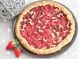 Tarte amandine aux fraises au thermomix ou sans